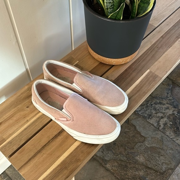 Vans Shoes - Pink Vans‎ Slip-On Perforated Leather